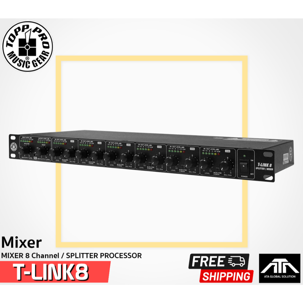 สปิตเตอร์มิกเซอร์-topp-pro-t-link8-splitter-processor-8-mixer