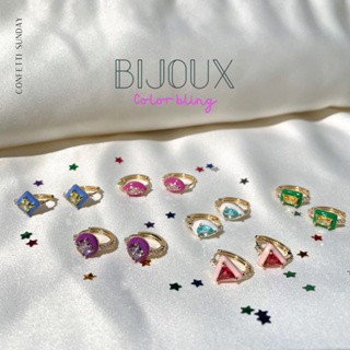 Confetti Sunday Bijoux Color Bling Huggies Earrings