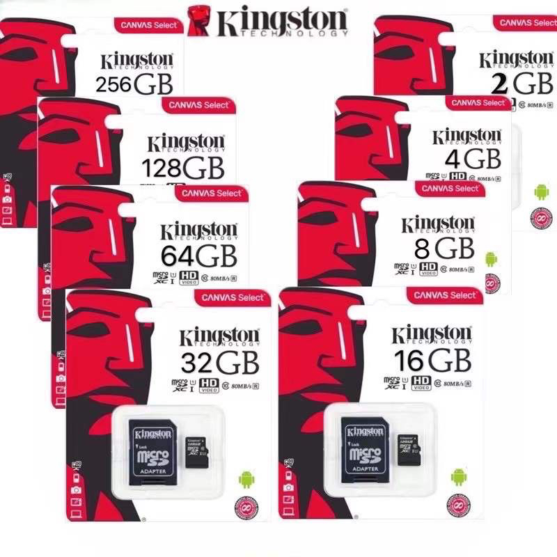 kingston-การ์ดหน่วยความจํา-16gb-32gb-64gb-128gb-sdhc-sdxc-uhs-i-ไมโคร-sd-พร้อมอะแดปเตอร์