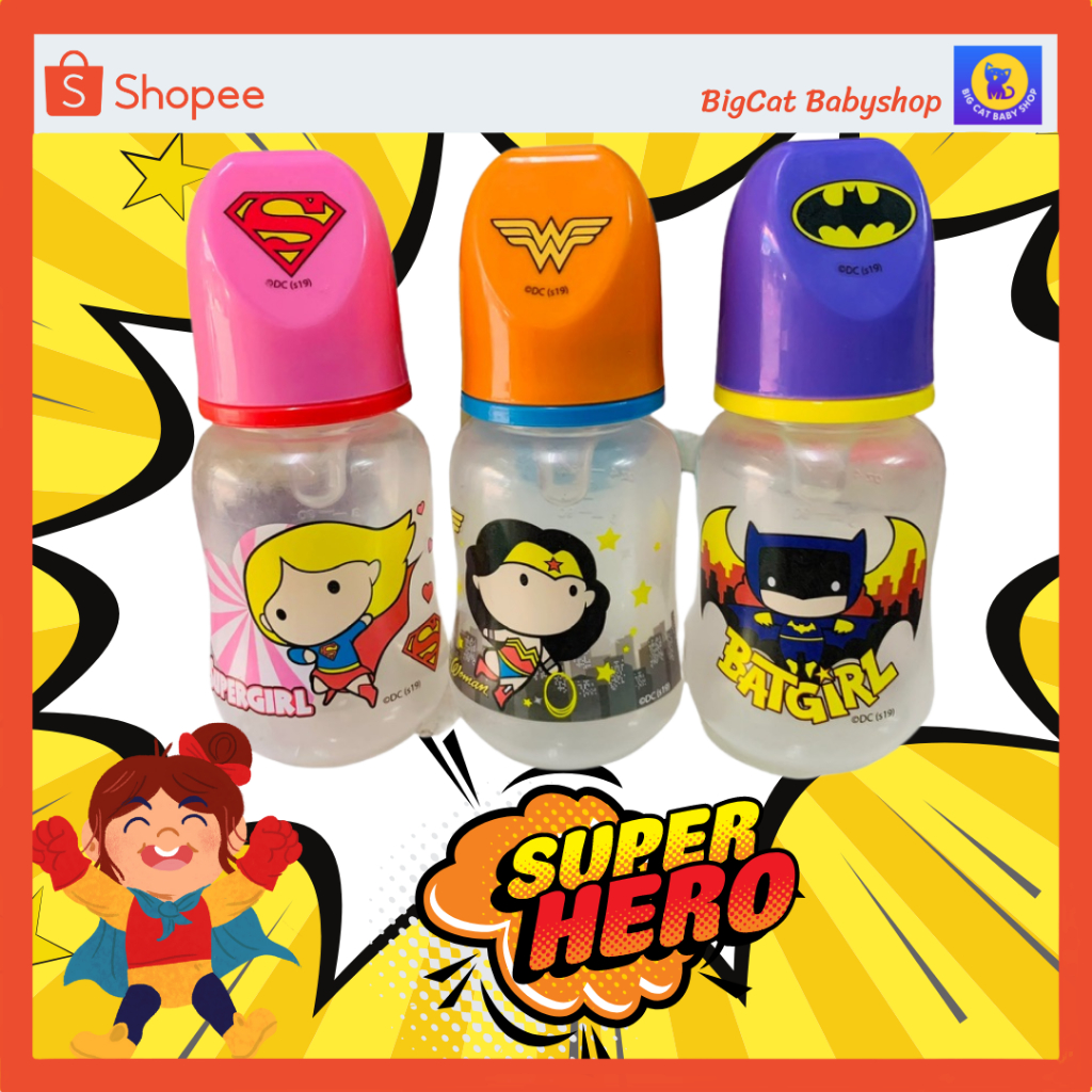 ขวดนมจูจู-ซูเปอร์ฮีโร่-ขนาด-4-ออนซ์แพ็ค-3-ขวด-juju-feeding-bottle-super-hero-4-oz