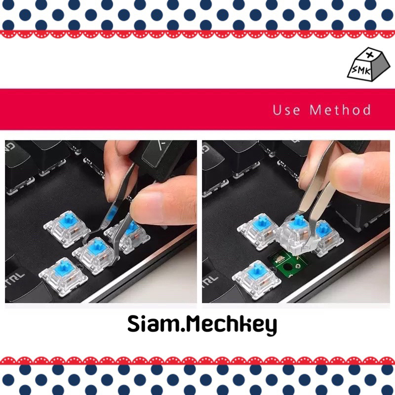 ภาพสินค้าใหม่&แท้ พร้อมส่งที่ไทย 2 in 1 ที่ดึงคีย์แคป + ที่ดึงสวิตซ์ keycap puller + switch puller สำหรับ mechanical keyboard จากร้าน siam.mechkey บน Shopee ภาพที่ 3