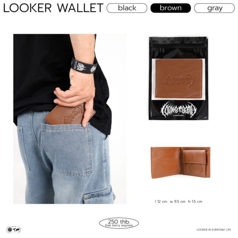 looker-wallet-กระเป๋าสตางค์ผลิตจากหนังpu-พรีเมี่ยม-พร้อมส่ง