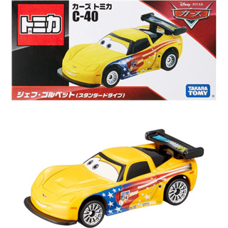 แท้ 100% จากญี่ปุ่น โมเดล ดิสนีย์ คาร์ Takara Tomy Tomica Disney Cars C-40 Jeff Golbet (Standard Type) Mini Car