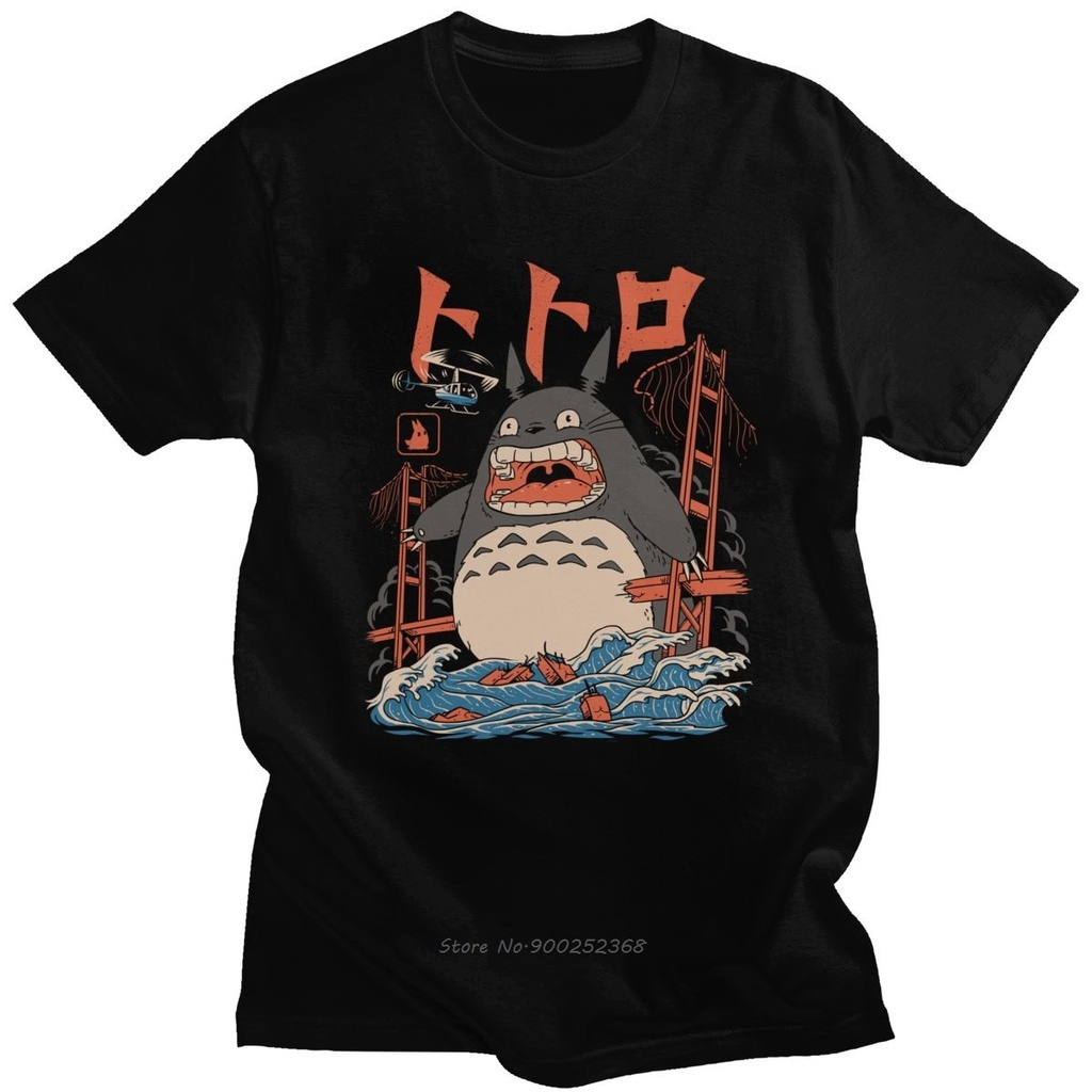 totoro-เสื้อผ้าโจมตีเพื่อนบ้านของฉัน-ผ้าฝ้ายสไตล์-miyazaki-hayao-สำหรับผู้ชายและผู้หญิง-แฟชั่นเสื้อยืดสไตล์ญี่ปุ่น