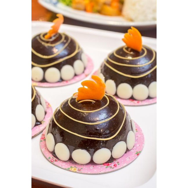 แม่พิมพ์ซิลิโคน-ครึ่งวงกลมขนาดใหญ่-5ช่อง