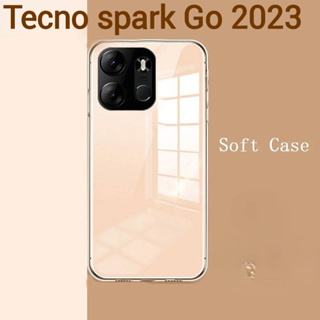 Tecno spark 7/Tecno spark Go 2023(พร้อมส่งในไทย)เคสTPUใสกันกระแทกแบบคลุมกล้องTecno spark Go 2023ตรงรุ่น