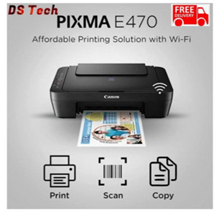 canon pixma E470 Printer (Print / Scan / Copy/ Wireless) ฟรีค่าจัดส่ง！！