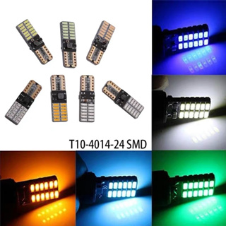 ไฟหรี่ มอเตอร์ไซค์ รถยนต์ รถใหญ่ หกล้อ สิบล้อ ขั้วเสียบเล็ก T10 4014 24LED มี12v มี24v