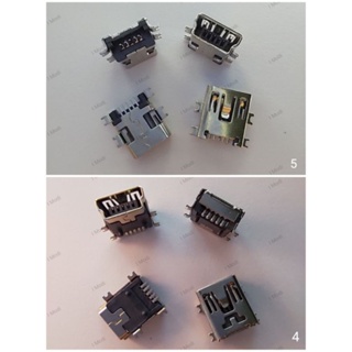 จัดส่งขั้นต่ำ 3 ชิ้น - อะไหล่ ช่องเสียบชาร์จ mini usb 5 pin