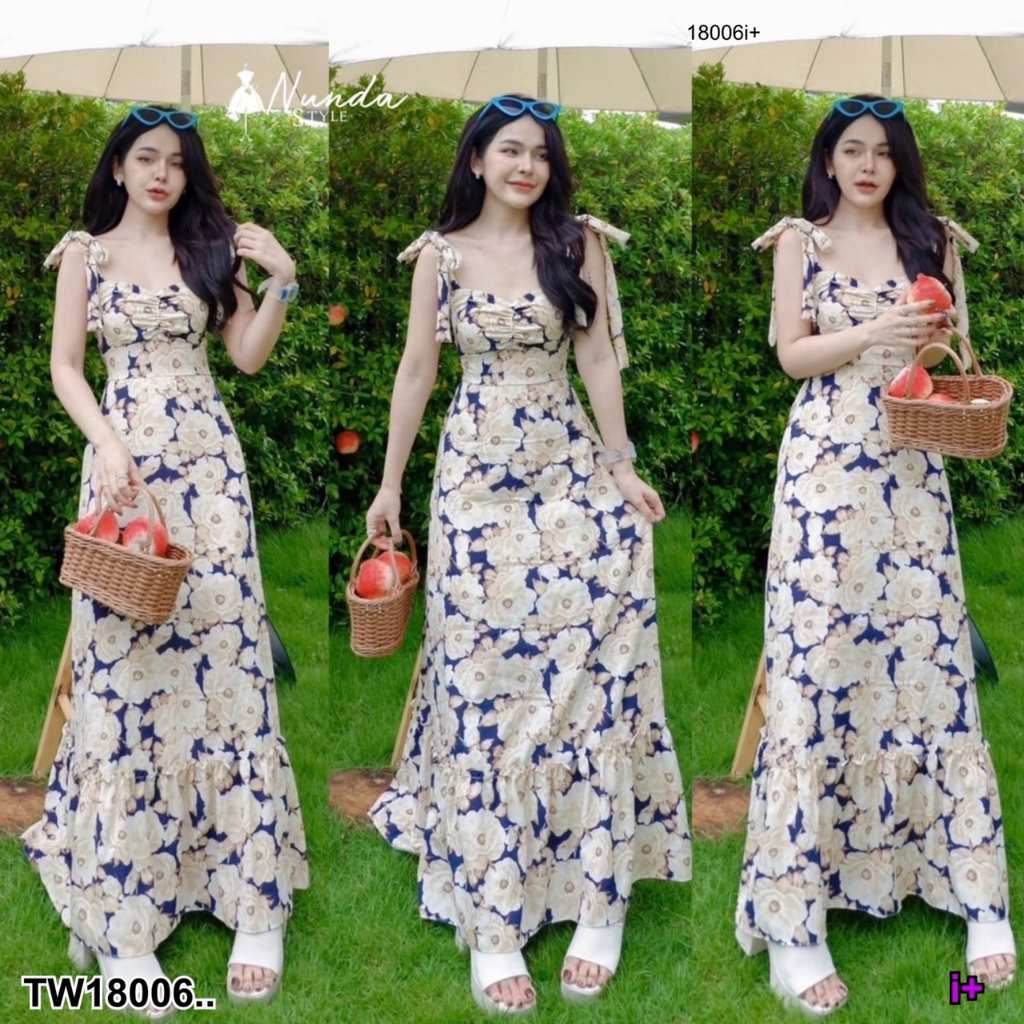 ak-18006-maxi-dress-เดรสผูกไหล่งานสวย