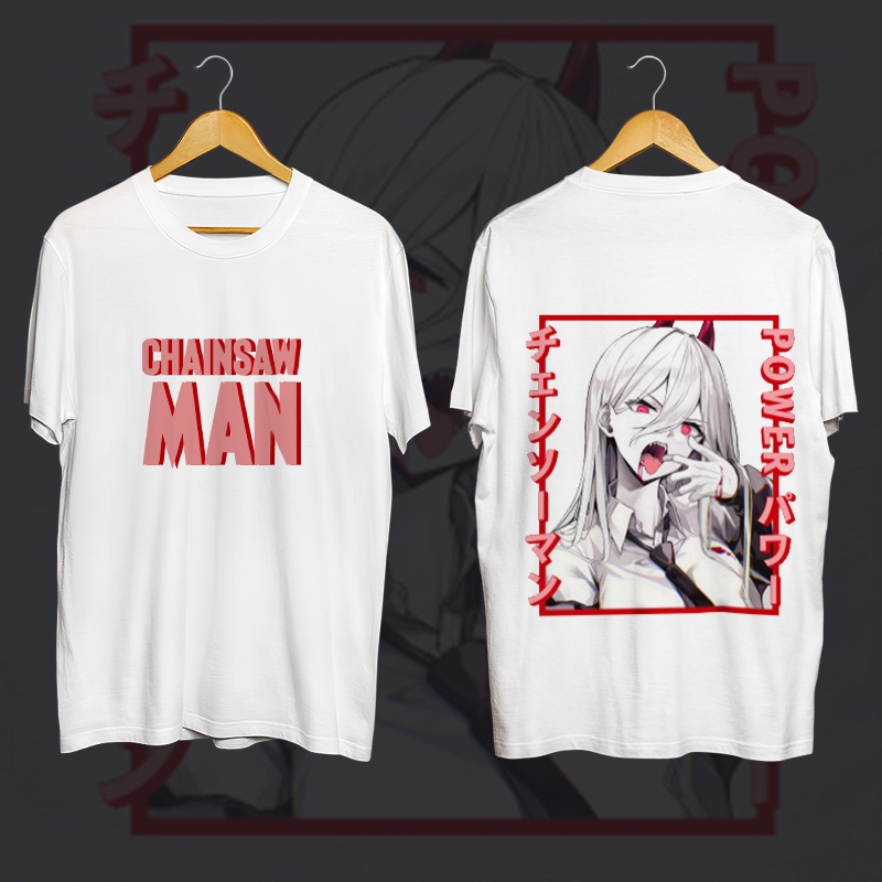 chainsaw-man-makima-เสื้อยืดอะนิเมะญี่ปุ่นสำหรับสาวโดดเดี่ยวเสื้อผ้าแฟชั่นผู้หญิงเสื้อยืดสีขาวที่น่ารัก
