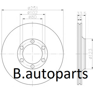 จานเบรคหน้า ISUZU BUDDY WFR 1988-1995 KBZ 2000 KBZ 2200 1983-1990 RUNSTOP /คู่