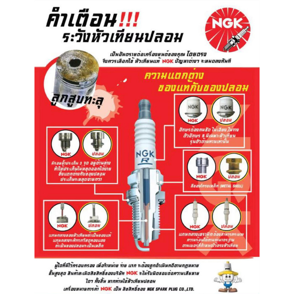 ngk-bkr6egp-7092-g-power-platinum-หัวเทียน-4หัว-แท้-100-หัวเทียนเข็ม