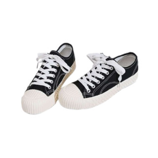 โปรโมชั่น Flash Sale : พร้อมส่งในไทย พร้อมส่งทันที ส่งทุกวัน รุ่น 77สีดำ รองเท้าบิสกิต