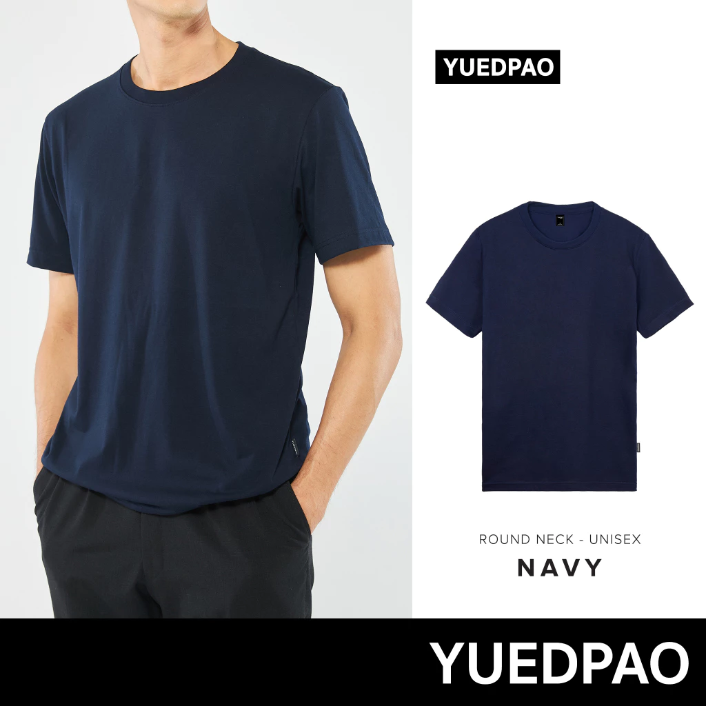 Yuedpao No.1 เสื้อยืด ไม่ย้วย ไม่หด ไม่ต้องรีด ผ้านุ่มใส่สบาย Ultrasoft Non-Iron เสื้อยืดสีพื้น