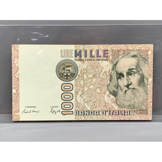 ธนบัตรรุ่นเก่าของประเทศอิตาลี ชนิด1000Lire ปี1982