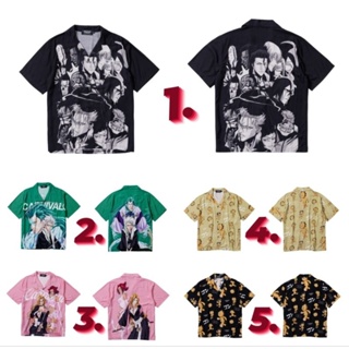 [ ของแท้ ] เสื้อเชิ้ตฮาวาย CARNIVAL® x Bleach "Welcome to soul society" Collection  HAWAII SHIRT ของใหม่ พร้อมส่ง