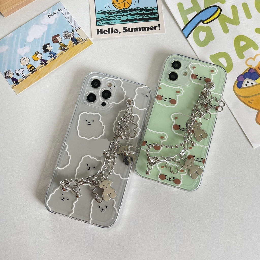 มาใหม่-เคสสายคล้องมือ-เคสคล้องมือ-โซ่หมาขาว-โซ่หมาน้ำตาล