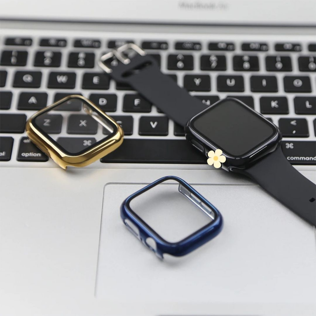 ภาพสินค้าสีใหม่ เเบบเงา Case PC+Glass สำหรับiwatch ขนาด40/41/44/45mm เคสWatch case smartwatch เคสสำหรับแอปเปิ้ลวอช 38mm 42mm จากร้าน caseamshop บน Shopee ภาพที่ 2
