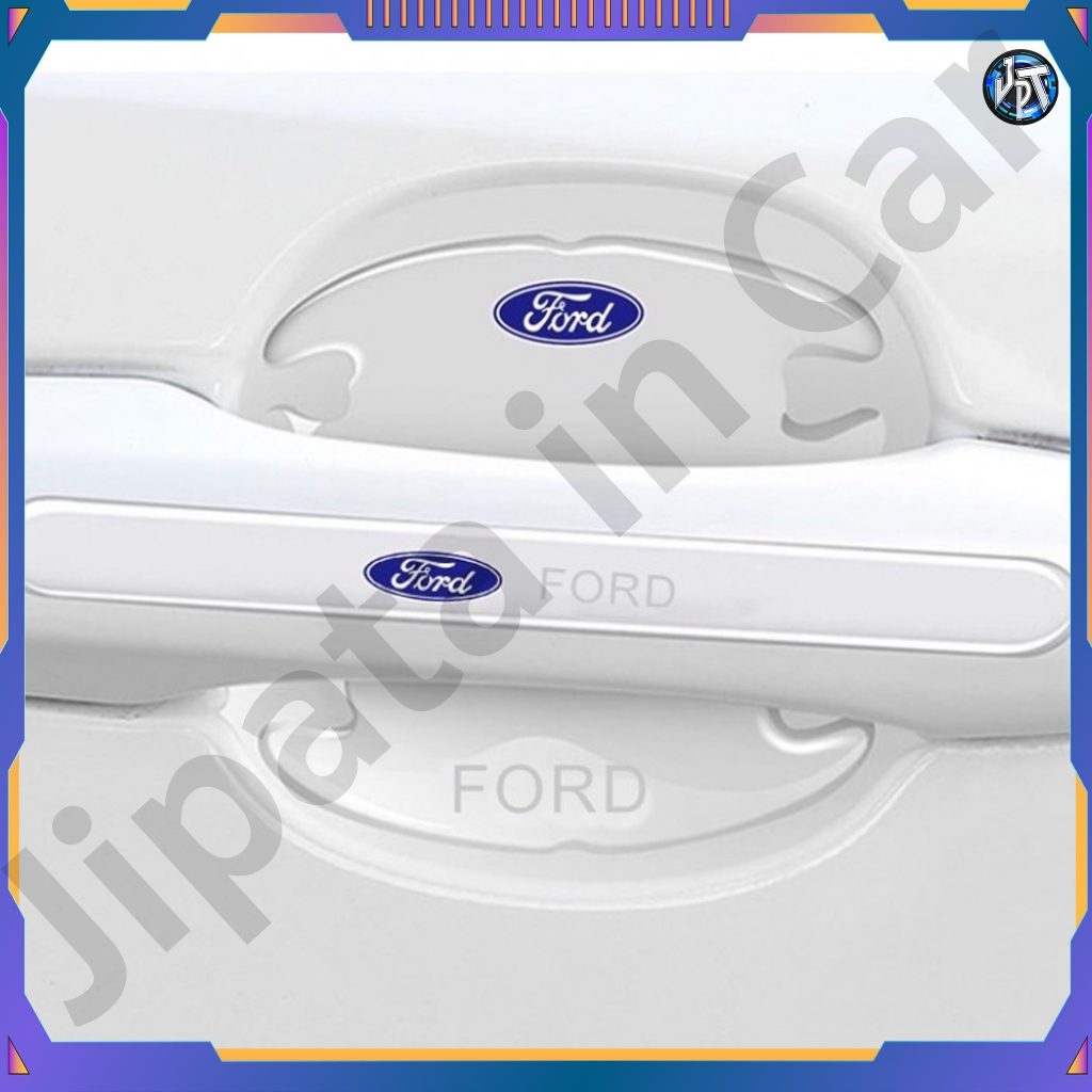 มือจับประตูรถยนต์-ซิลิโคนใส-กันรอยขีดข่วน-สำหรับฟอร์ด-ford-แบบ-4-ประตู