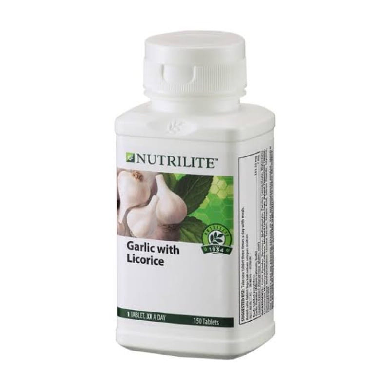 ภาพหน้าปกสินค้าGarlic With Licorice NUTRILITE (150 Tab) กระเทียมอัดเม็ด จากร้าน nutritionstore บน Shopee