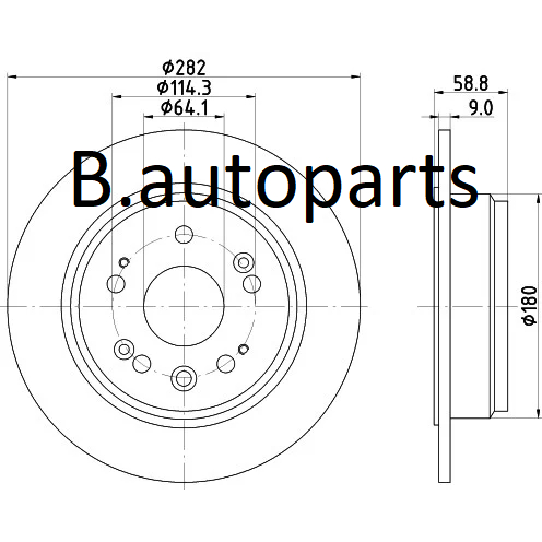 จานเบรคหลัง-honda-cr-v-gen-2-rd4-rd5-rd6-rd7-rd8-2-0-2-4-2002-2006-runstop-คู่