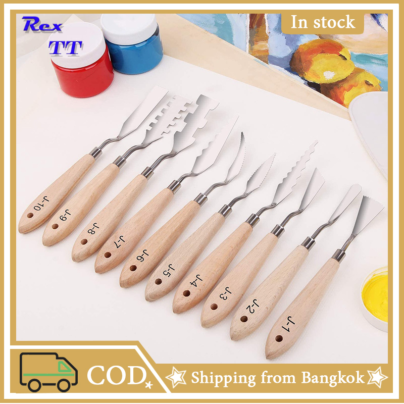 rex-tt-10-pcs-stainless-steel-mixing-special-effects-spatula-palette-knives-art-tools-for-oil-painting-acrylic