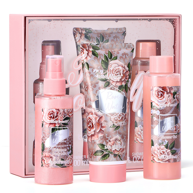 Body & Earth Body Mist & Body Lotion & Shower Gel Gift For Mother ชุด