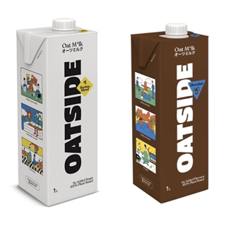 (เลือกสูตรได้) Oatside Oat Milk โอ๊ตไซด์ เครื่องดื่มน้ำนมข้าวโอ๊ต 1 ลิตร