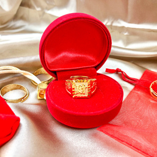 แหวนทองคำ 2 สลึง แหวนปรับระดับได้ แหวนเหลี่ยม ทองคำนวัตกรรมใหม่ชุบผงทองคำแท้นาโน 3 ชั้น * สินค้ามีใบรับประกันของทางร้าน