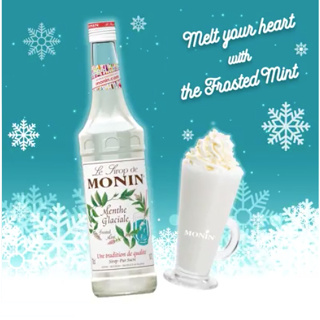 (KoffeeHouse) น้ำเชื่อม MONIN กลิ่น “Frosted Mint” โมนิน ไซรัปมิ้นท์ MONIN Frosted Mint Syrup บรรจุขวด 700 ml.