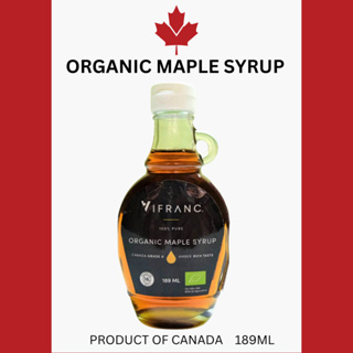 (ส่งฟรี) น้ำเชื่อมเมเปิ้ล ออร์แกนิค / Organic Maple Syrup Grade A 189ml / Made in Canada