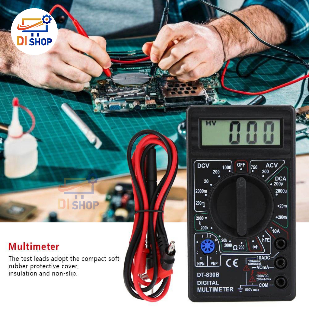 dt-830b-digital-multimeter-ดิจิตอลมัลติมิเตอร์-อุปกรณ์สำหับวัด-เช็คไฟ-อะไหล่อิเล็คทรอนิคส์