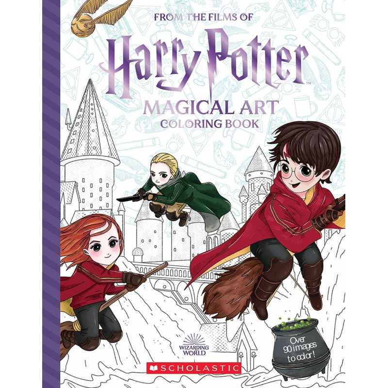 Harry Potter Magical Art Coloring Book สมุดระบายสีศิลปะเวทมนตร์ Harry ...
