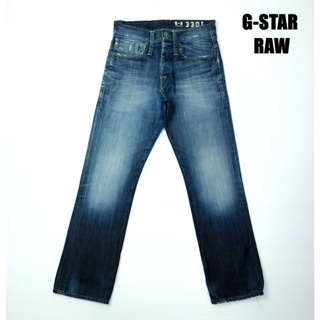 ยีนส์ G-Star Raw เอว 31 ผ้าด้าน เฟดสวย ขากระบอก