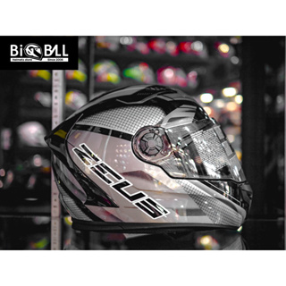 ZEUS ZS-813 AN37 METALLIC BLACK/SILVER