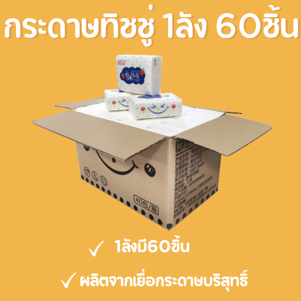 ขายส่งยกลัง-ทิชชู่ทำความสะอาด-กระดาษเช็ดหน้าแบบพกพา