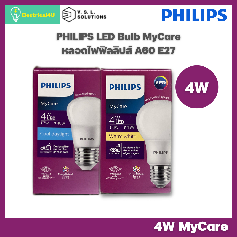 philips-หลอดไฟ-ฟิลิปส์-led-bulb-mycare-4w-e27
