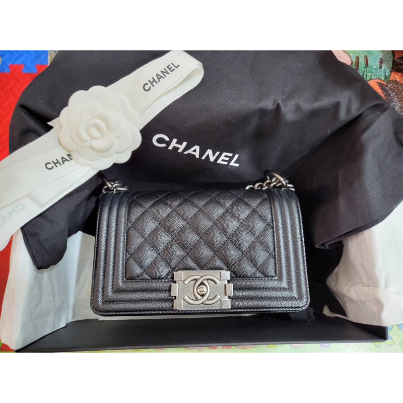 chanel-boy-8-ของแท้100-used-like-very-new