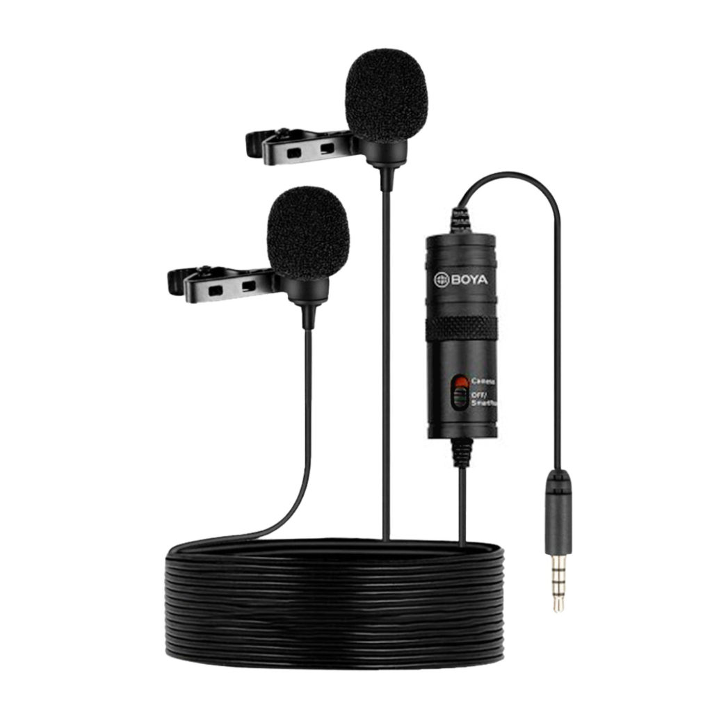 ไมโครโฟน-ไมค์ไลฟ์สด-boya-by-m1dm-dual-omni-directional-lavalier-mic-แบบติดปกเสื้อ-ใช้กับกล้อง-สมาร์ทโฟน-คอมพิวเตอร์