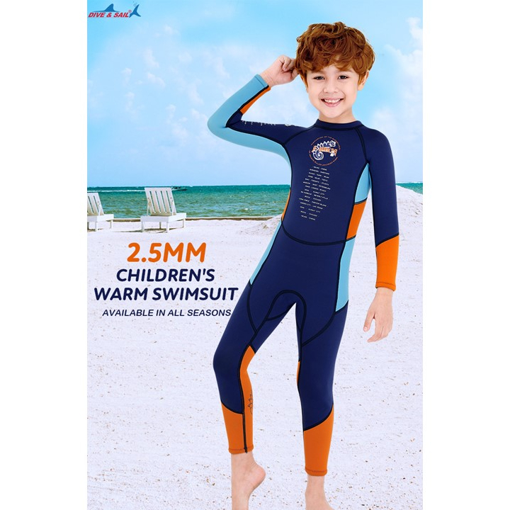 ภาพหน้าปกสินค้าX-Manta ชุดว่ายน้ำสำหรับเด็กผู้ชาย Neoprene 2.5mm. ชุดว่ายน้ำ รุ่นใหม่ล่าสุด เก็บอุณหูมิ UV protect Swimwear