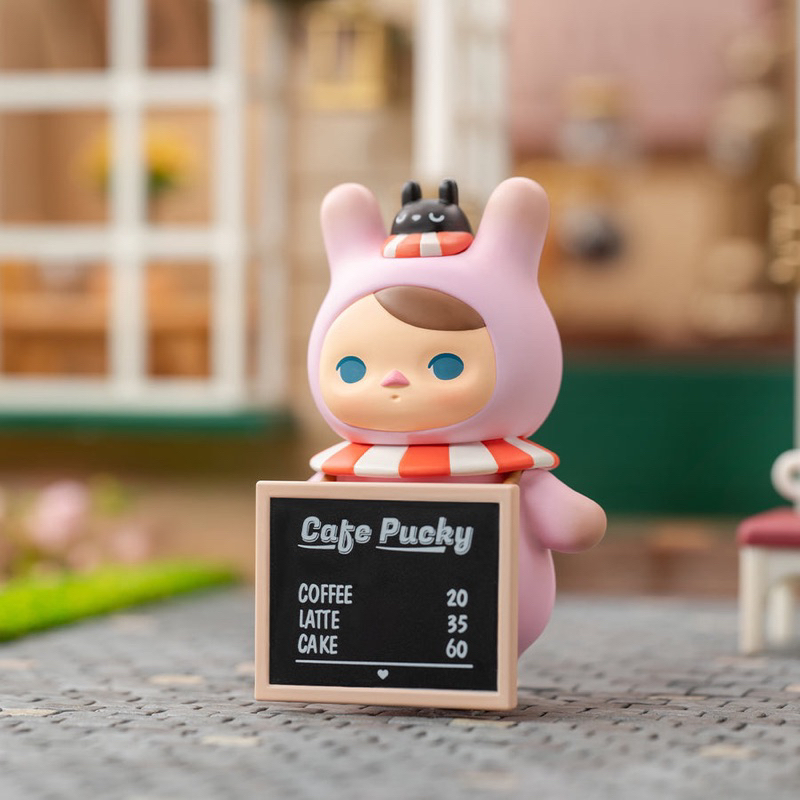 (พร้อมส่ง เลือกแบบได้) POP MART Pucky Rabbit Cafe series. โมเดล ฟิกเกอร ...
