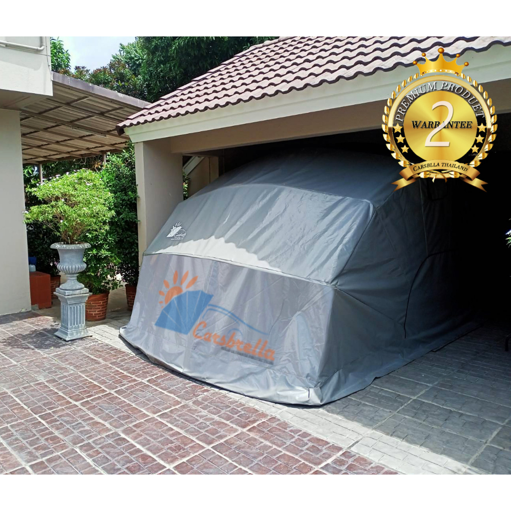 เต็นท์จอดรถสำเร็จรูป-carsbrella-รุ่น-easy-สำหรับรถยนต์ที่มีขนาดเล็ก-ป้องกันสิ่งสกปรก-ฝุ่นละออง