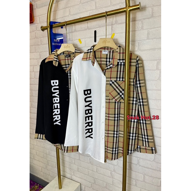 เสื้อเชิ้ต-burberry-ผ้านำเข้า