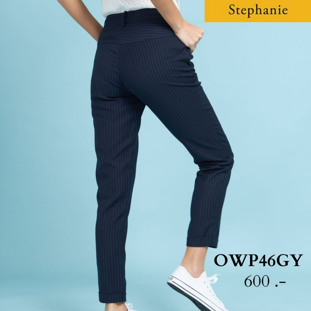 stephanie-pants-กางเกงสามส่วน-สีน้ำเงิน-owp46gy