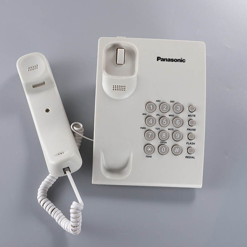 ลดราคา-โทรศัพท์มือถือ-panasonic-kx-ts500mx-โทรศัพท์ตั้งโต๊ะโฮมออฟฟิศไม่มีแบตเตอรี่ปลั๊กแอนด์เพลย์