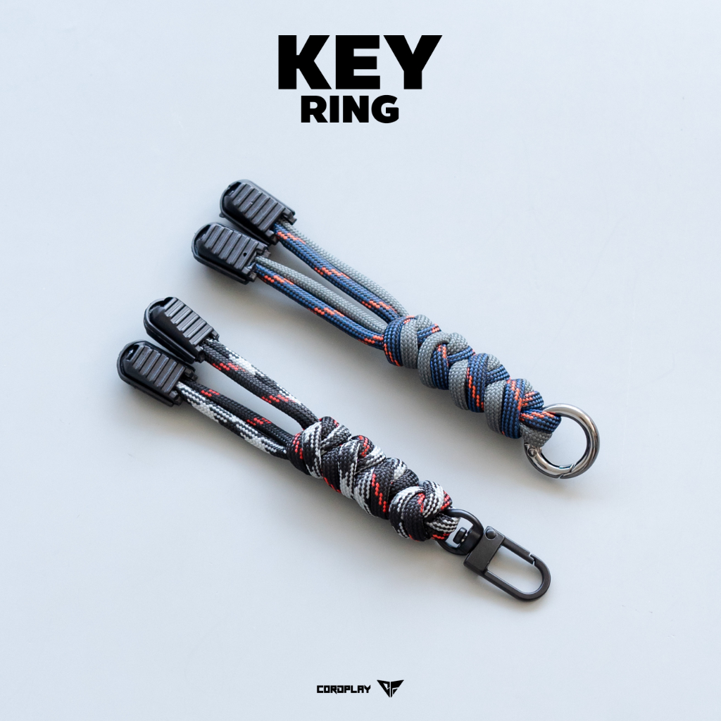 key-ring-เชือกถักพาราคอร์ด-ตะขอพวงกุญแจ-ที่คล้องซิป-ที่คล้องกระเป๋า