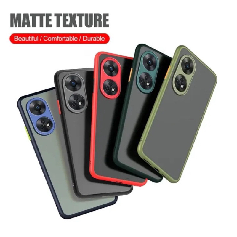ส่งจากไทย Case Oppo Reno 8t 5g เคสโทรศัพท์ ออฟโป้ เคสกันกระแทก ปุ่มสี 