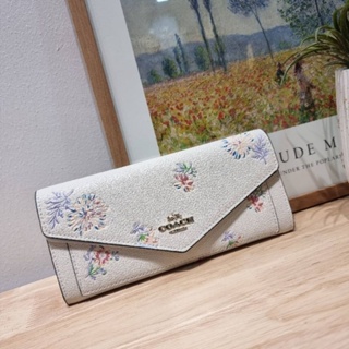 COACH SOFT WALLET WITH MEADOW PRAIRIE PRINT