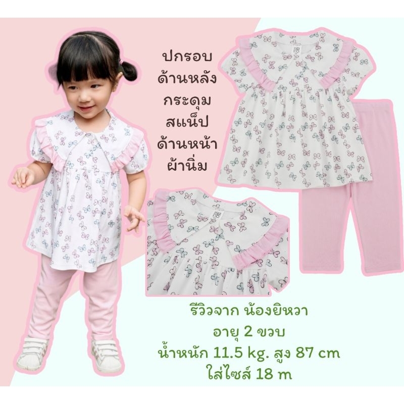 1-งานใหม่-ชุดเด็กผู้หญิงน่ารักงานแบรนด์-พร้อมส่ง-size-12-18-24-เดือน